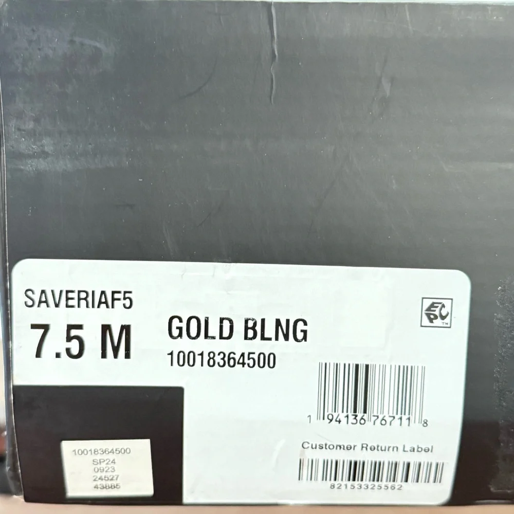 INC Saveria 5 Gold Bling Rhinestone Tall Over-The-Knee Boots 7.5 New
